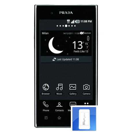 Remplacement vitre tactile Prada 3